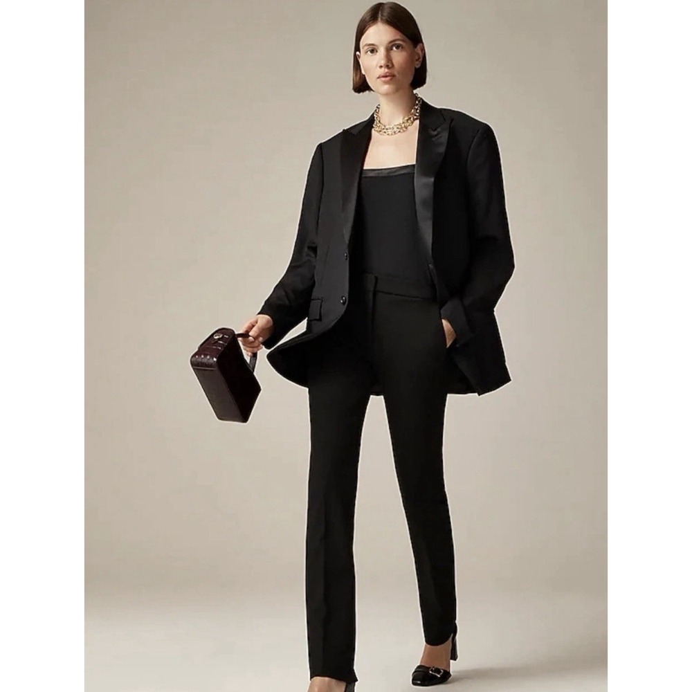 Nwt J. Crew Going-out Slim Pant Four-Season Stretch Black CC459 $128 Size 6